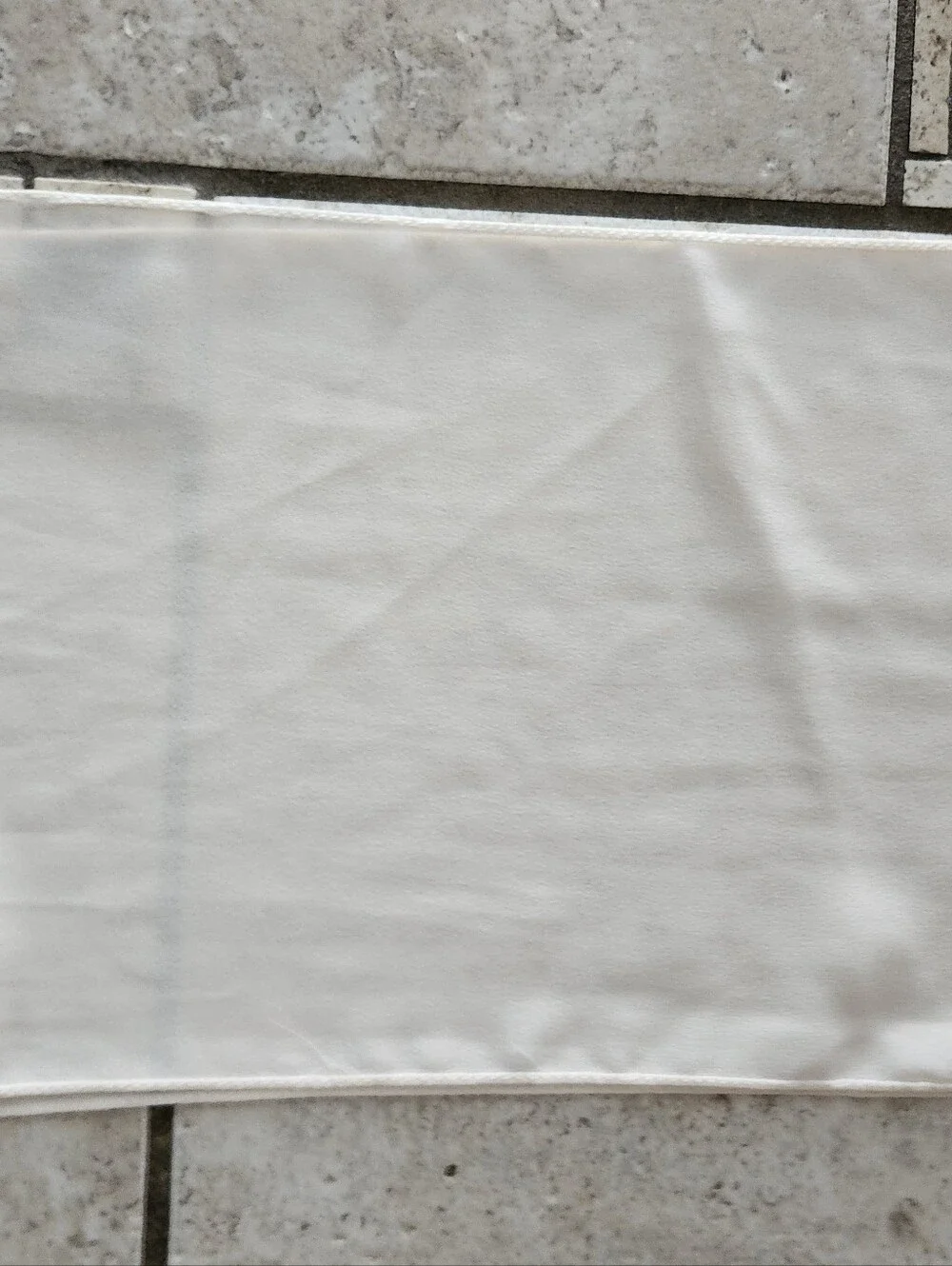 Elegant Cream Sheer Silk Scarf/Head Scarf 8x86 Inches